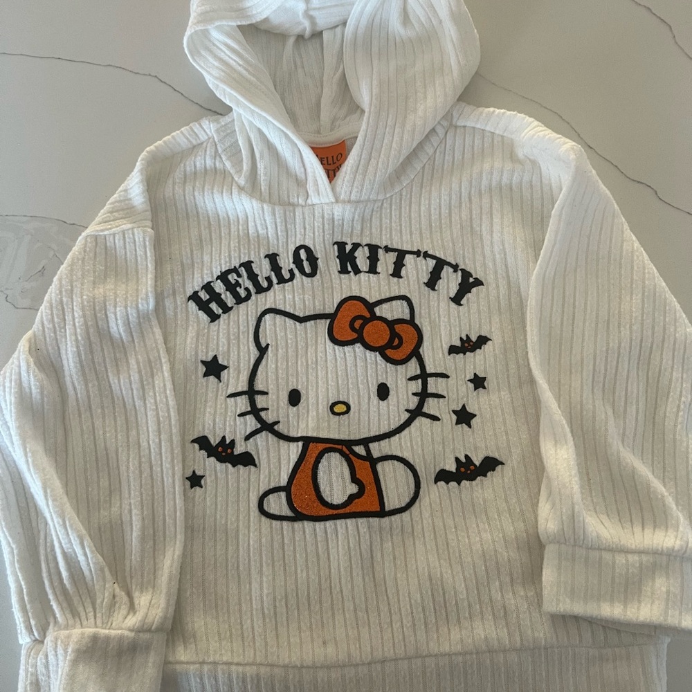Hello Kitty White Kids Halloween Hoodie